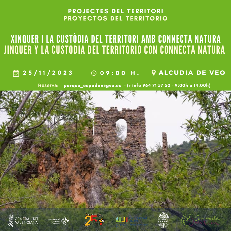 PROYECTOS DEL TERRITORIO: Itinerario guiado a Jinquer con Connecta Natura.